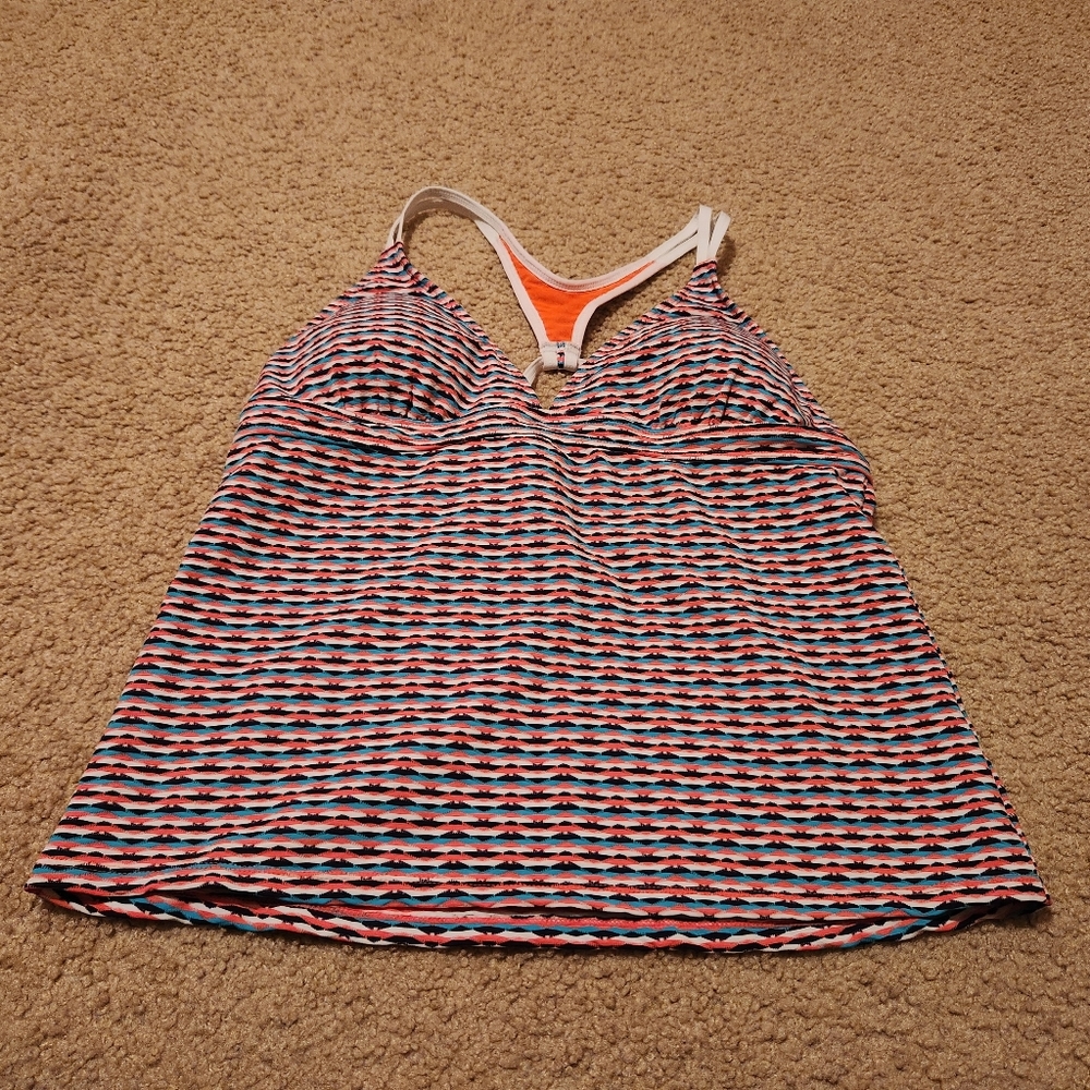 Athleta Waveline Tankiemor Swim Top EUC
